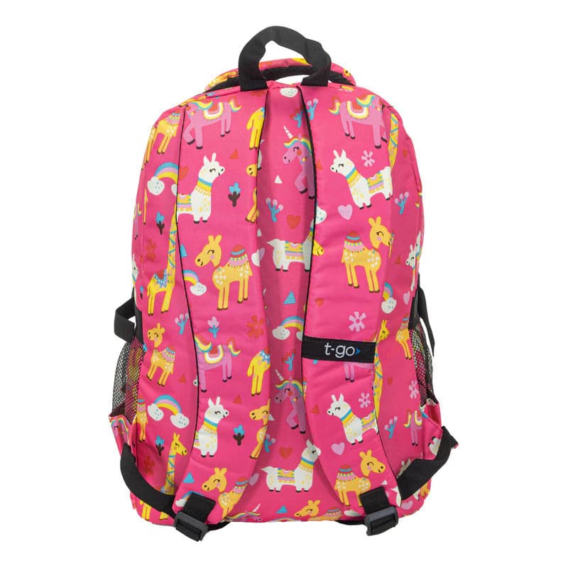 Mochila Escolar T-go Eb44 25l | Color Rosa Estampado