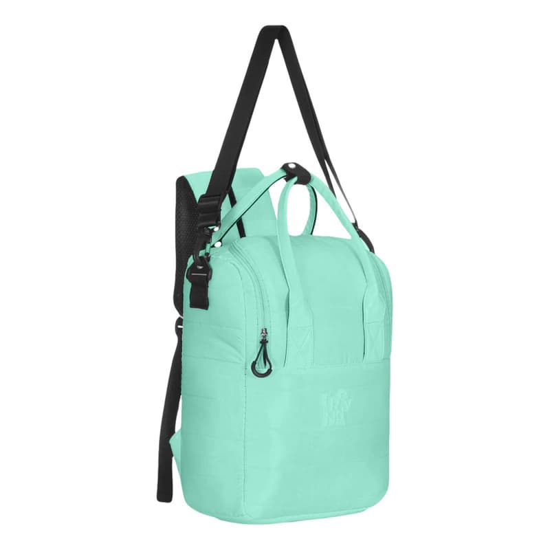 Bolso Matero Mochila Acolchada Trendy 3 Compartimentos Poliéster — Azul 16330