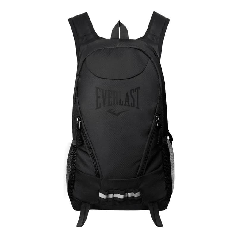 Mochila Running Everlast 12L liviana con cincha pectoral y salida de hidratación — Negro 22186 / Liso