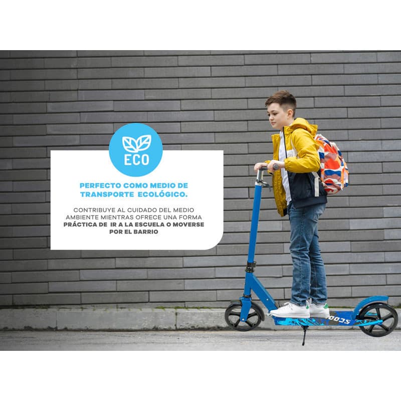 Monopatín Urbano T-go Plegable Reforzado Ruedas Abec7 — Rosa