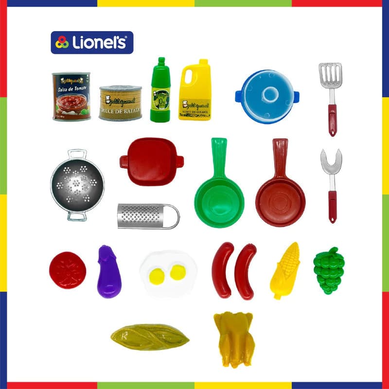Cocinita de Juguete con Accesorios Petit Gourmet Lionel's — Horno y Lavaplatos