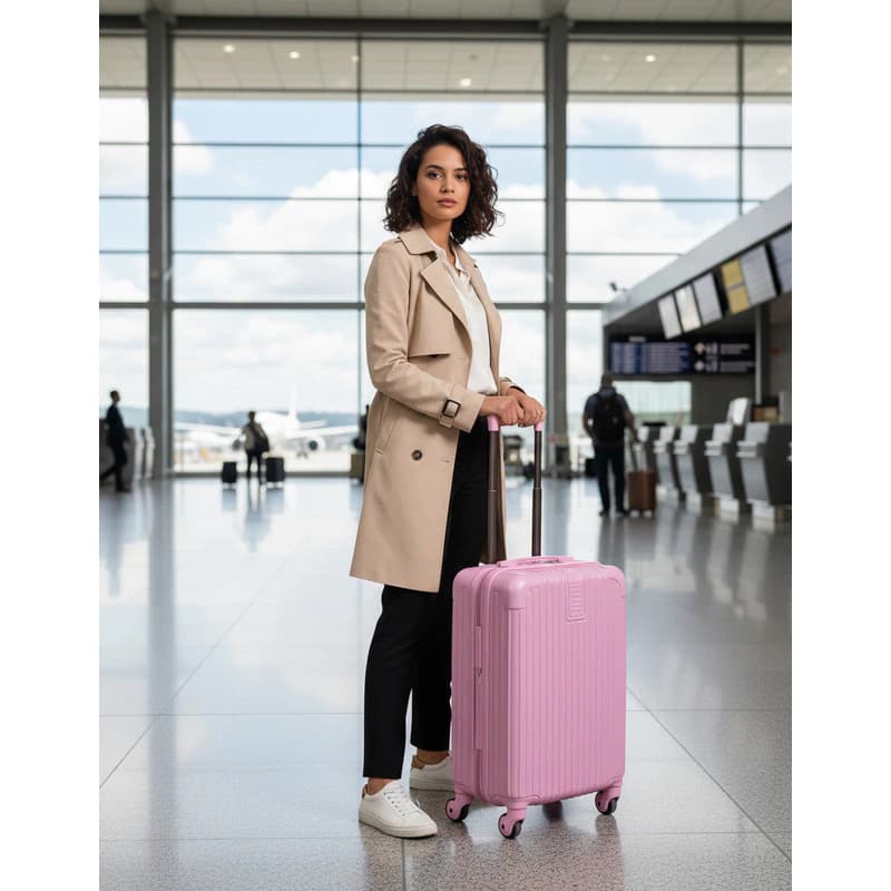Valija Carry On CARRION 20" -- Liviana, Resistente y Lista para Viajar ? — Rosa
