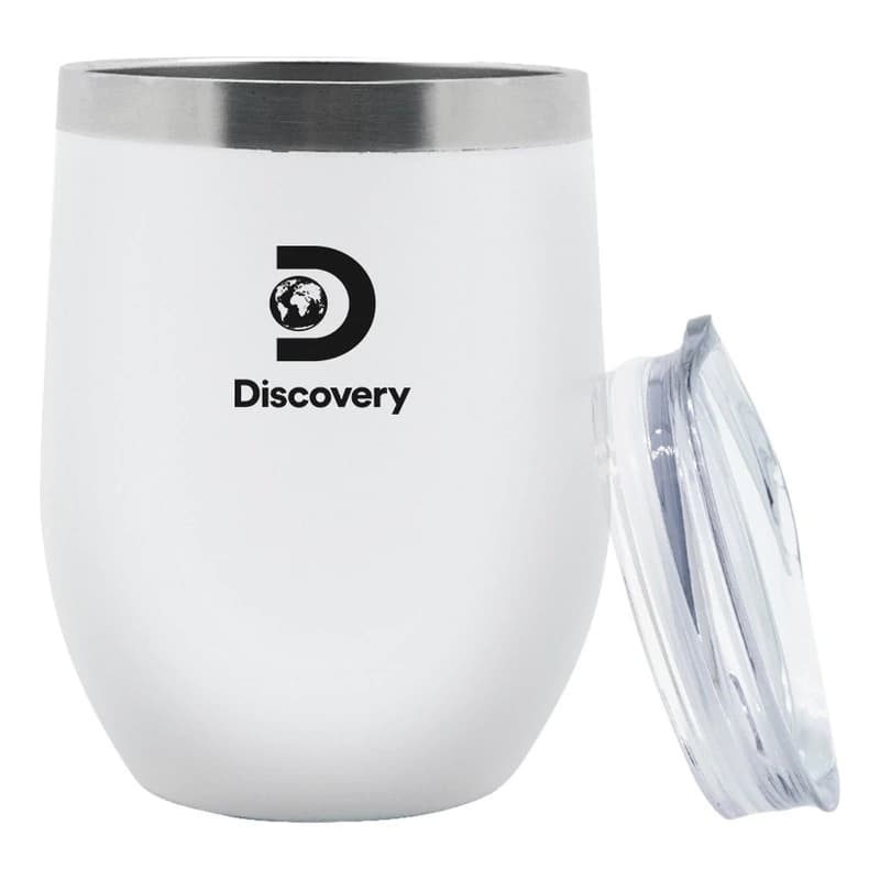 Mate Térmico Discovery Adventures 280ml Acero Inoxidable con Tapa — Blanco