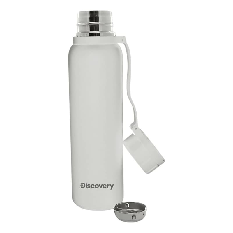 Botella Térmica Discovery Acero Inoxidable 850ml Doble Pared sin BPA — Blanco 13621