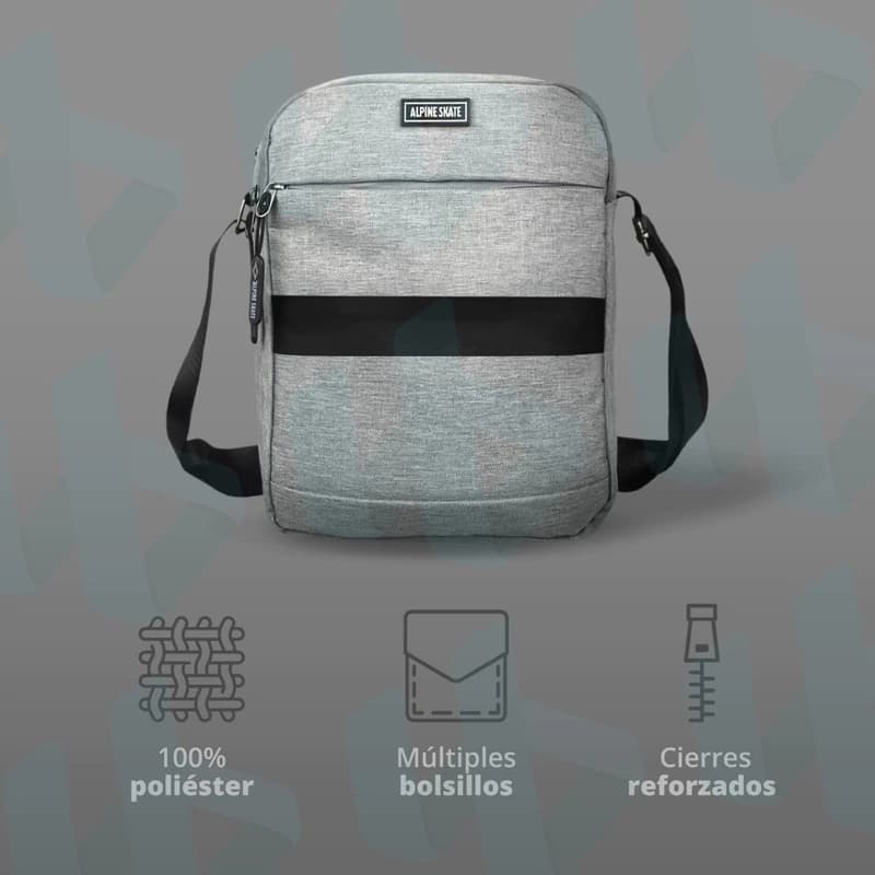 Morral Urbano Alpine Skate Bandolera Impermeable 100% Original — Verde militar Cod 15682