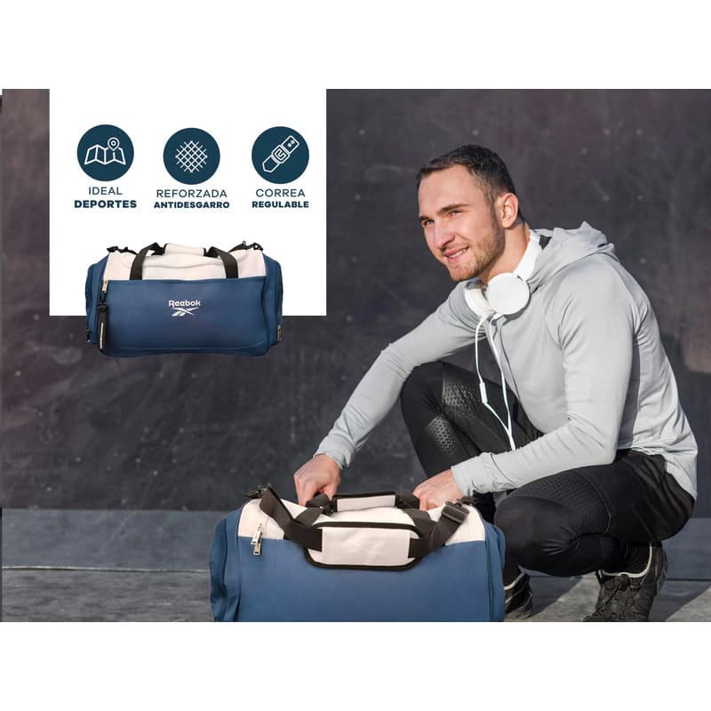 Bolso Deportivo Reebok 60054 35L Unisex – Ideal Gym, Natación y Viajes