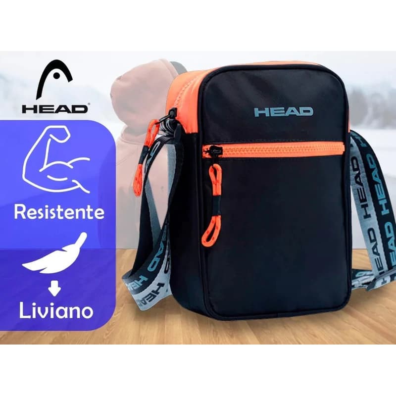 Morral Bandolera Deportiva Head Hombre Mujer Bolsillo Correa