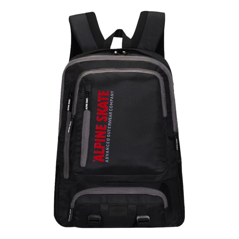 Mochila de Viaje y Trekking Alpine Skate 40 L — Negro Rayas