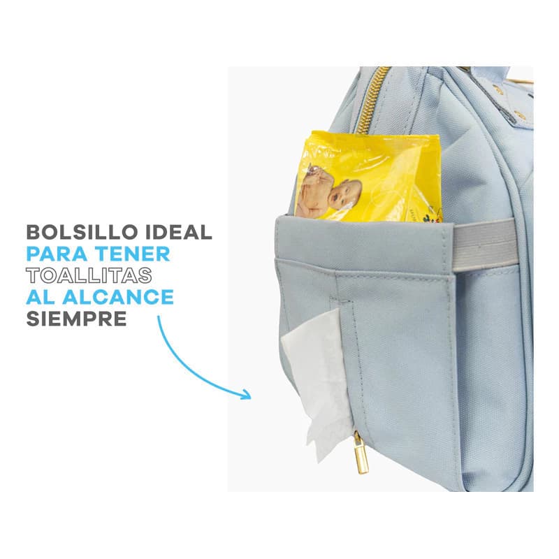 Mini Cartera Maternal Térmica T-Go con Bandolera – Compacta y Organizada — Negro / Lisa