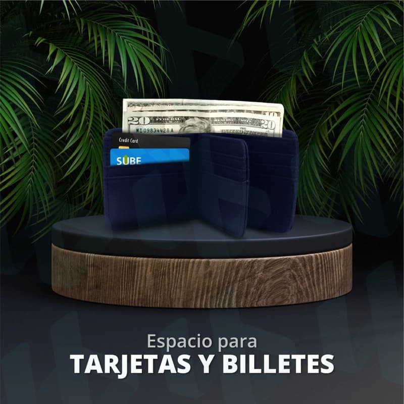 Billetera Head Eco Cuero PU 12 Tarjetas con Caja de Regalo — Gris 26755