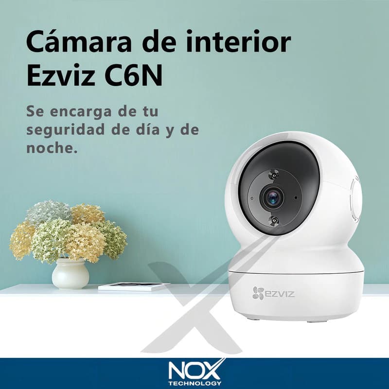 Kit 2 Cámaras de Seguridad Ezviz C6N 1080p WiFi Domo 360° con Visión Nocturna