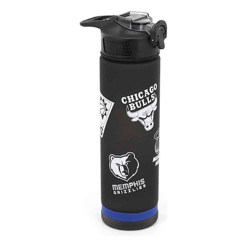 Botella Deportiva NBA 850ml Antiderrame Libre de BPA con Asa y Pico Rebatible