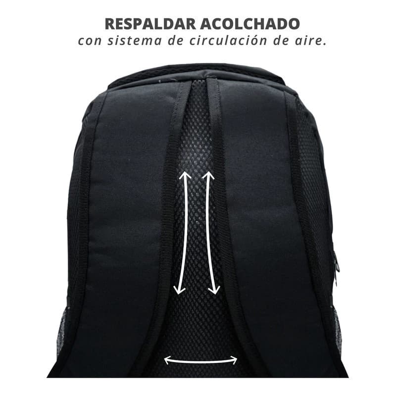 Mochila Urbana Bagcherry 20 L porta notebook | Nailon reforzado, negro