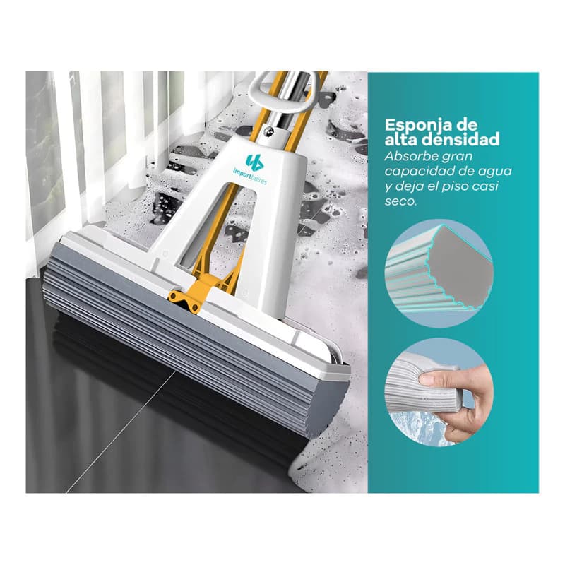Repuesto Mopa Mágica x4 Esponja PVA Alta Densidad Lavable 28cm — Trapeador