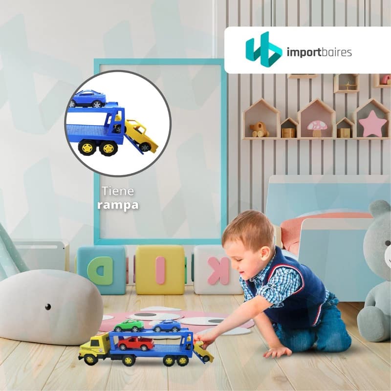 Camión Transportador con Rampa Articulada Lionel's 50 cm plástico reforzado