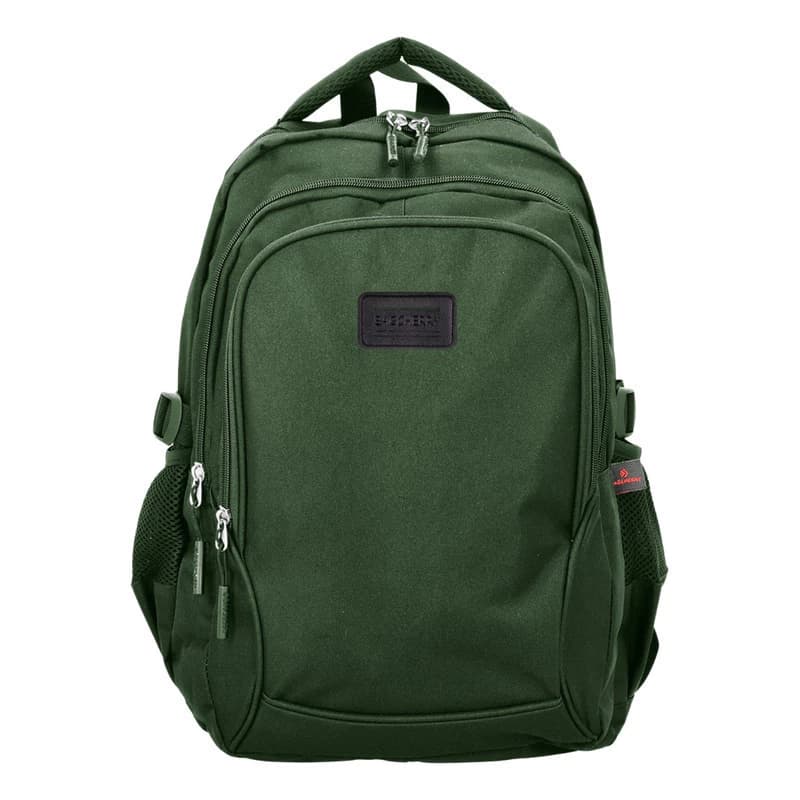 Mochila Urbana Escolar Porta Notebook 15" Bagcherry — Liviana y Resistente — Verde / Liso
