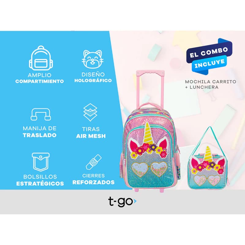 Kit Escolar | Mochila + Lunchera