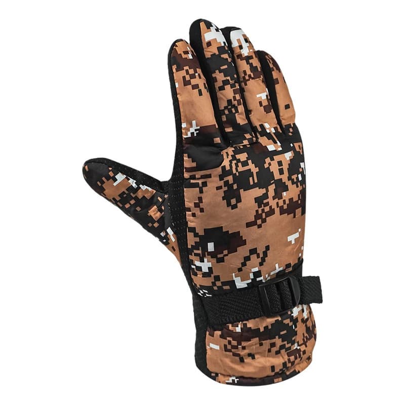 Guantes Térmicos Impermeables Invierno Forest — Nieve, Moto y Uso Urbano — Verde Camuflado / Unico