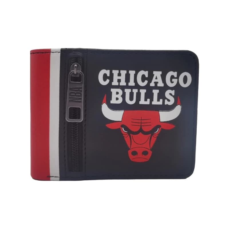Billetera NBA de Cuero PU para Hombre | 14 Compartimentos | Negro
