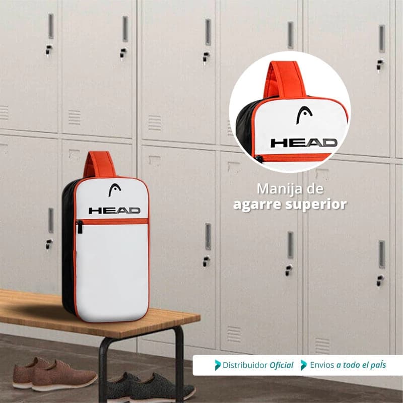 Botinero Head Deportivo Unisex para Botines Fútbol 100% Poliéster — Blanco Modelo 26970