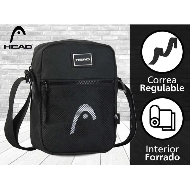 Morral Head unisex: libertad y estilo en tus viajes — Negro con red