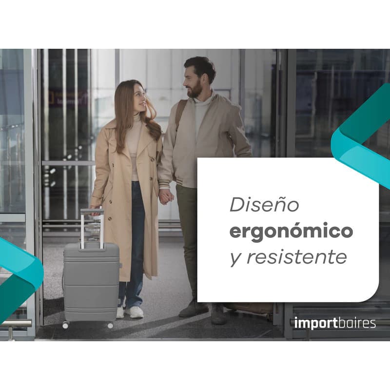 Valija Rígida Mediana Bagcherry Candado TSA 4 Ruedas 360° ABS 60L — Negro 241 / Liso
