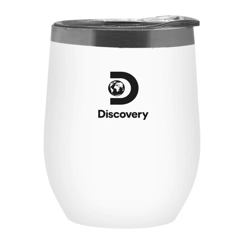 Mate Térmico Discovery Adventures 280ml Acero Inoxidable con Tapa — Blanco