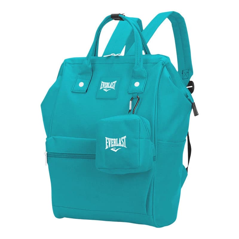 Mochila Cartera Urbana Boca De Pez Modelo Grande Nylon — Turquesa Tiffany 21935