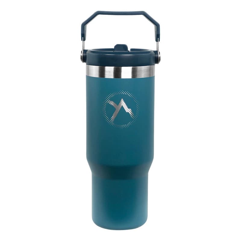 Vaso Térmico Discovery Adventure 900ml Acero Inox con Tapa y Manija — Azul pacífico / Liso