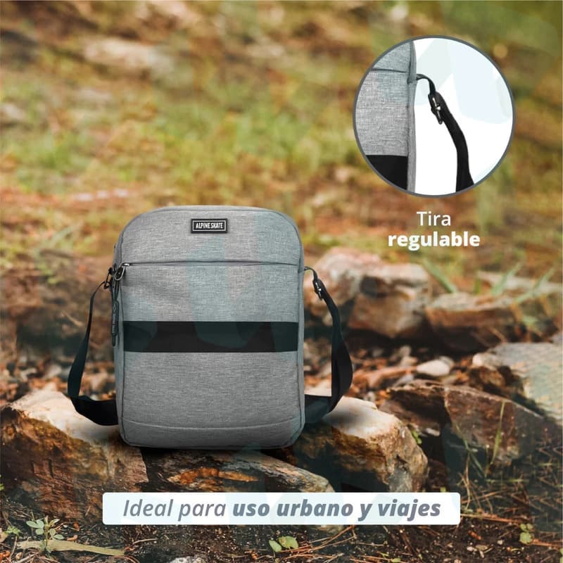 Morral Urbano Alpine Skate Bandolera Impermeable 100% Original — Verde militar Cod 15682