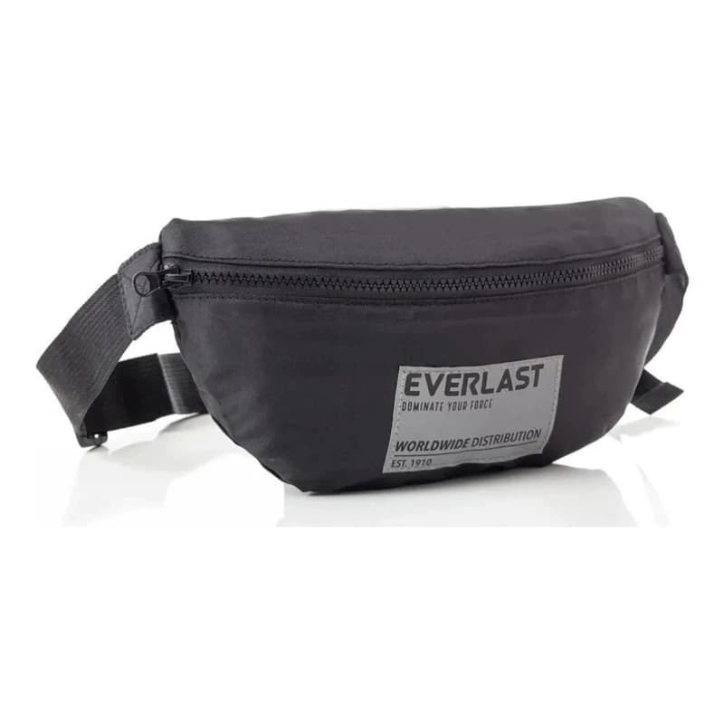 Riñonera Everlast Urbana Impermeable Cruzada o Cintura Unisex — Negra Modelo 26994