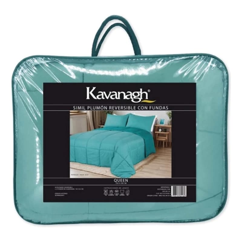 Plumón Kavanagh 2 1/2 Plazas Color Blanco 230cm X 240cm