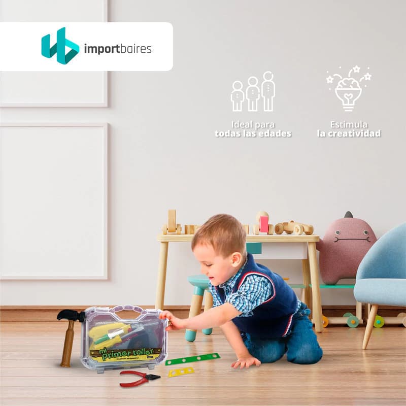 Set Maletín de Herramientas de Juguete Lionel's — Juego de Rol para Niños — Azul