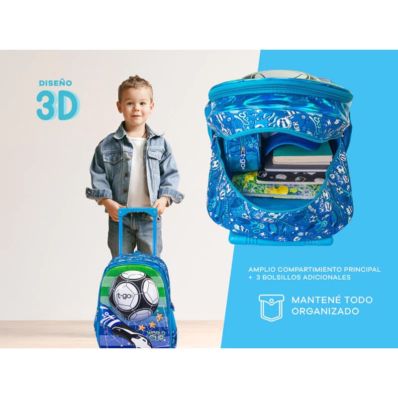Mochila Escolar Carrito | T-go