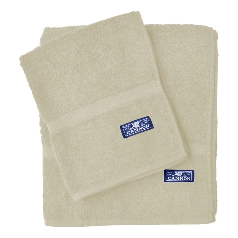 Alfombras de Baño Cannon Absorbency Set x2 90x46 cm Antideslizante — Crema / Lisa
