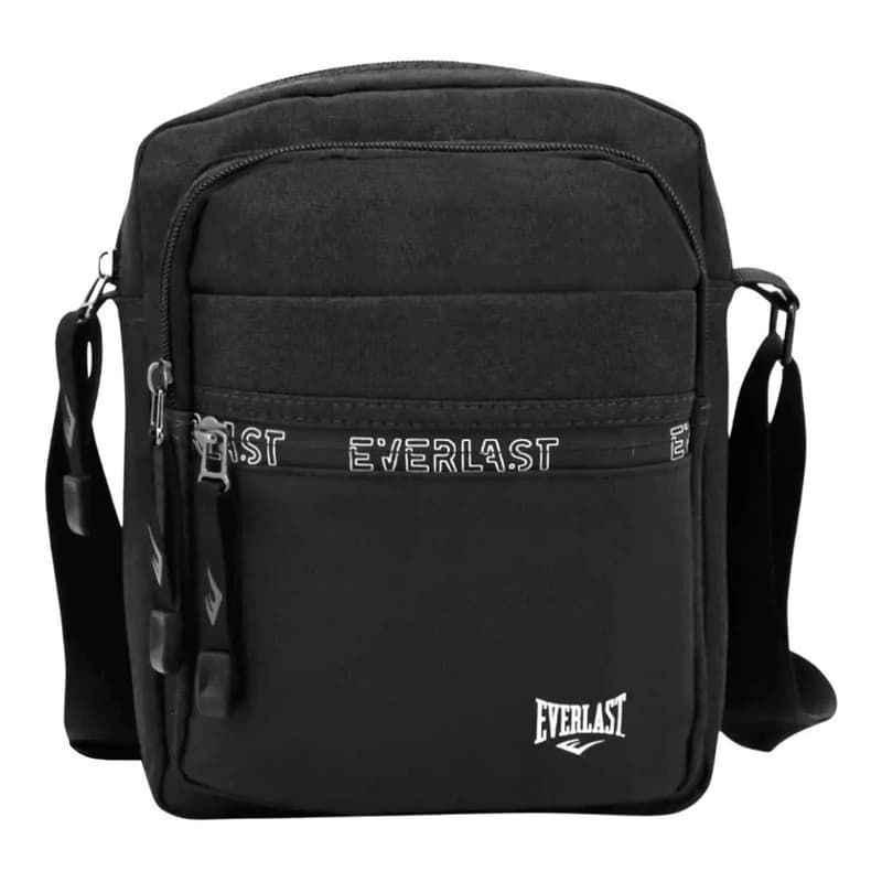 Morral Tipo Bandolera Everlast Moda Urbana Importado — Negro 15686 / Negro / Liso