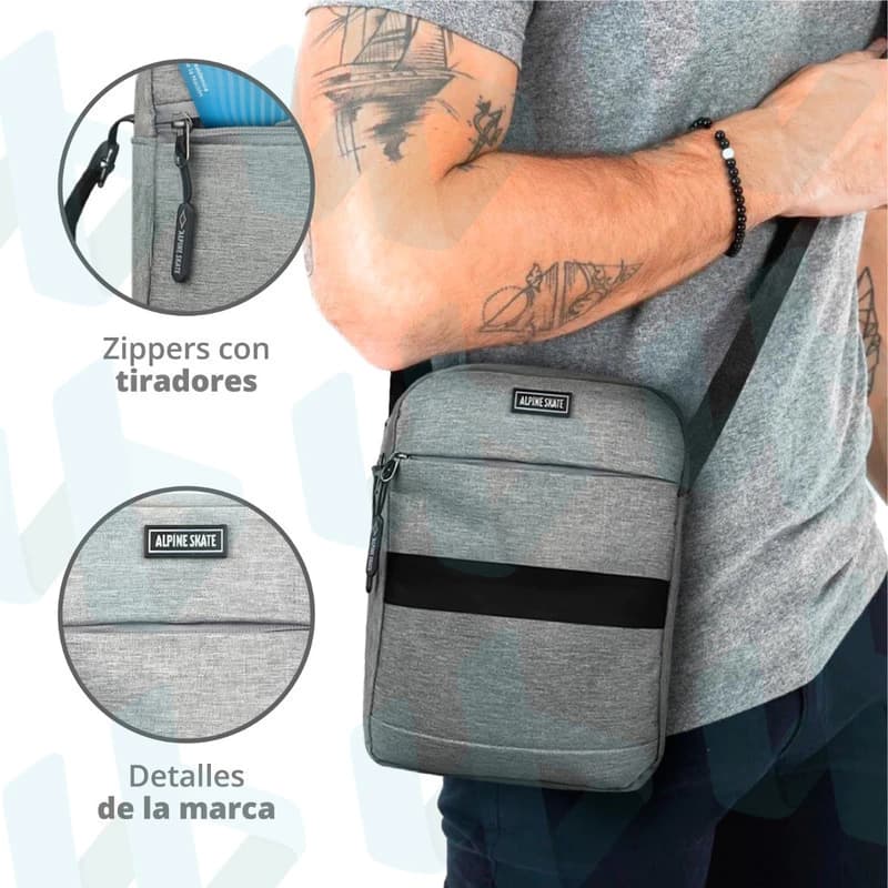 Morral Urbano Alpine Skate Bandolera Impermeable 100% Original — Verde militar Cod 15682