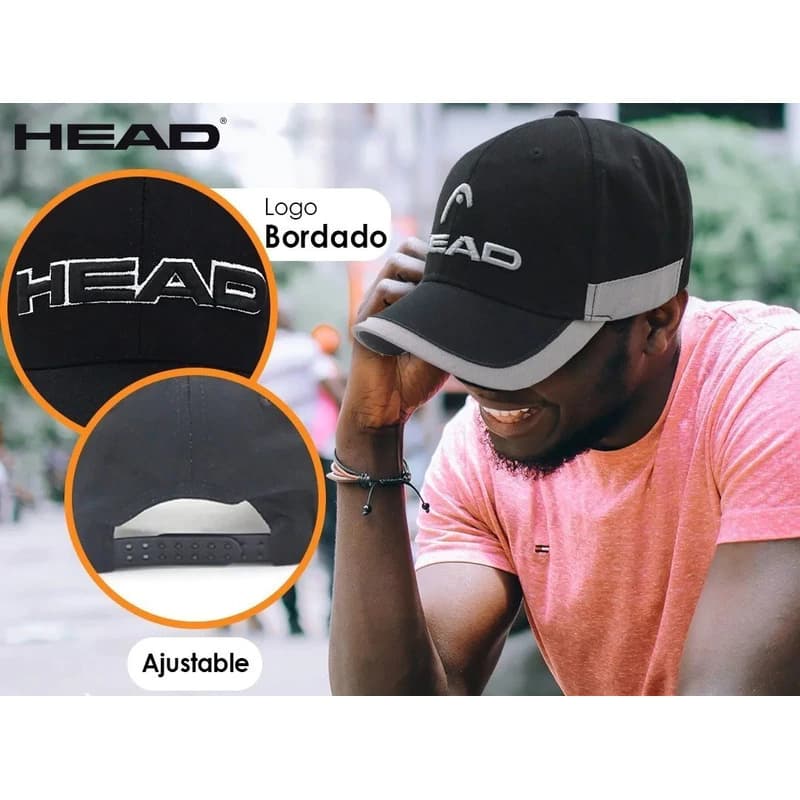 Gorra Trucker Camionera Head Original | Visera Plana Unisex — Azul modelo 12476 / 53 a 57cm