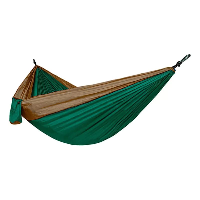 Hamaca Paraguaya Discovery Nylon Ligera Secado Rápido 260x140 cm Verde