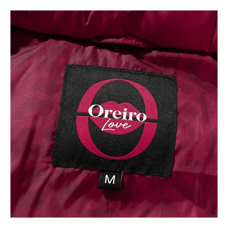 Campera Puffer con Capucha | Oreiro Love — Rojo / Lisa / S