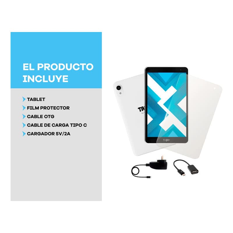 Tablet T-go Helios 8 64gb Android 14, 4gb Ram
