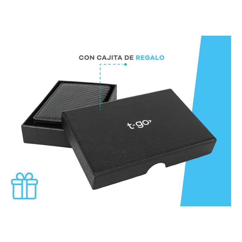 Tarjetero Automático Pop Up Ecocuero RFID | Porta Tarjetas| T-go — Marrón claro / Liso