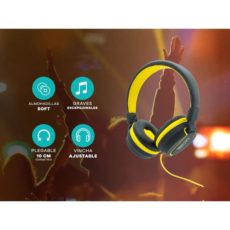 Auriculares Infantiles con Micrófono PRO21 — Para Tablet, Celular y PC — Negro con Rojo