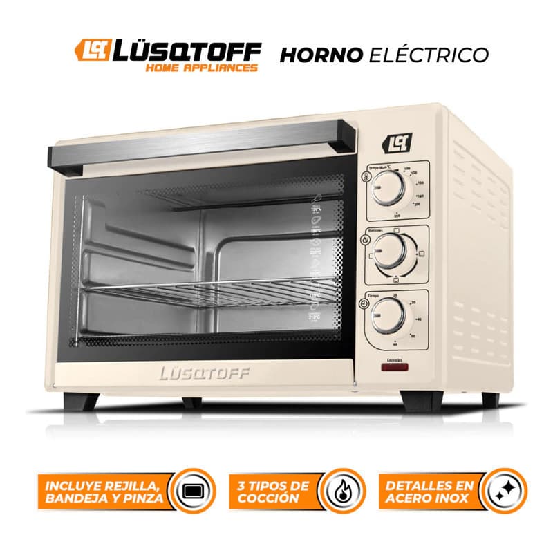 Horno Eléctrico Luqstoff Lq-42cre 42l 1600w De Mesa