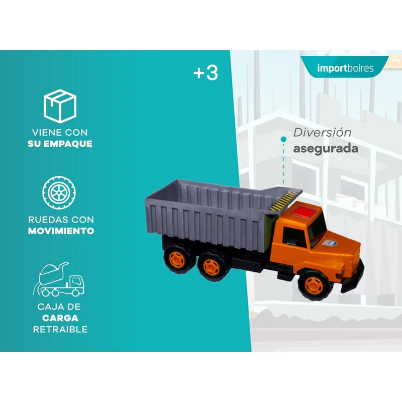 Camión Scania Arenero Volcador de Juguete Lionel's — Resistente y Detallado