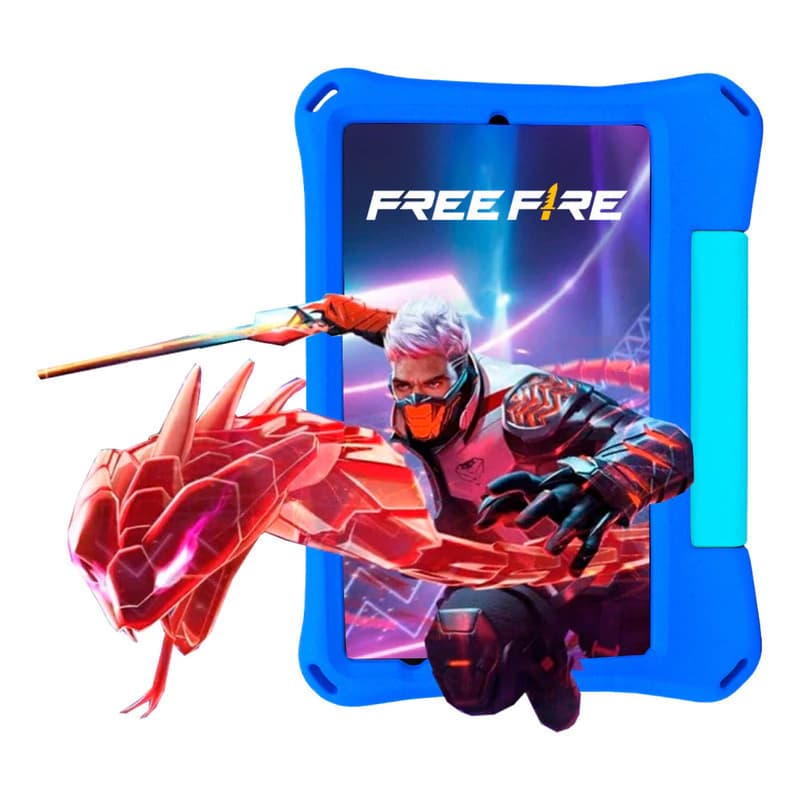 Tablet T-GO Kids 8" Android 14 con 2 Joysticks, 4GB RAM, 64GB, Realidad Aumentada y Funda Antigolpes - AZUL