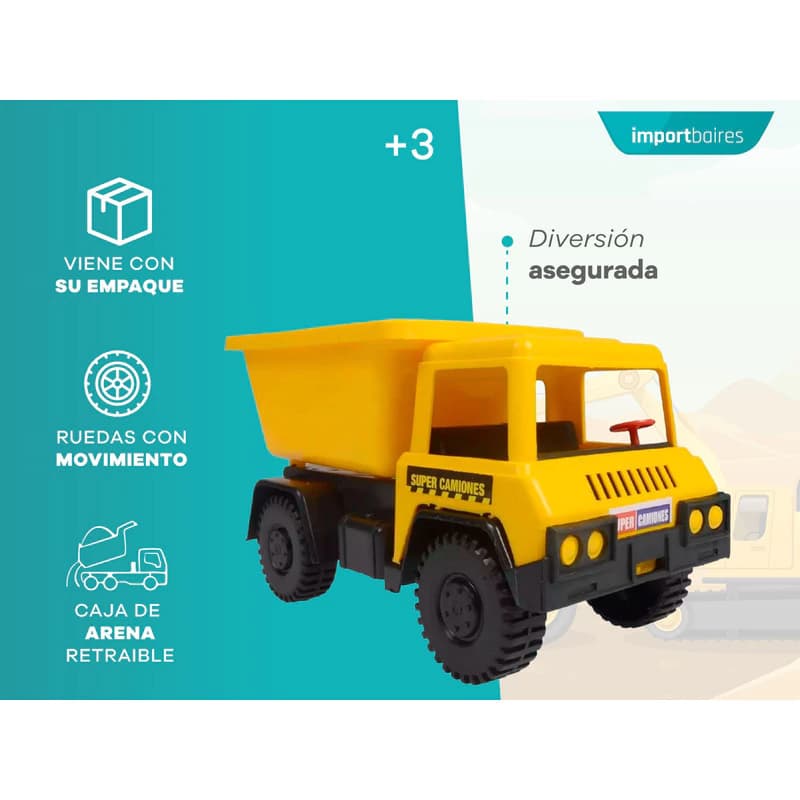 Camiones de Juguete Lionel's 20cm — Set para Niños con Diseño Realista — Marrón claro / Camión Gendarmeria