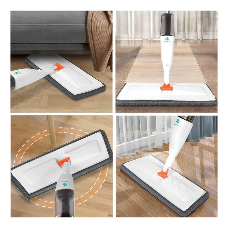 Mopa Plana Spray Mop Importbaires Rociador 4 Repuestos