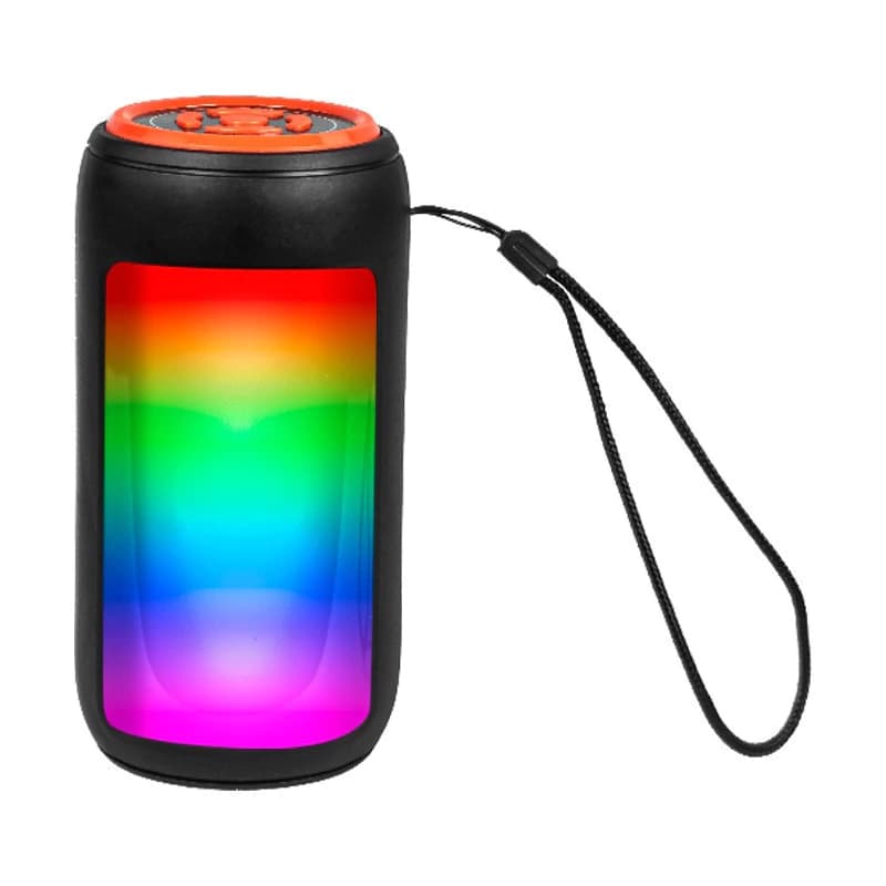Parlante Bluetooth Portátil T-Go Roma SP0210 con Luces LED y Radio FM