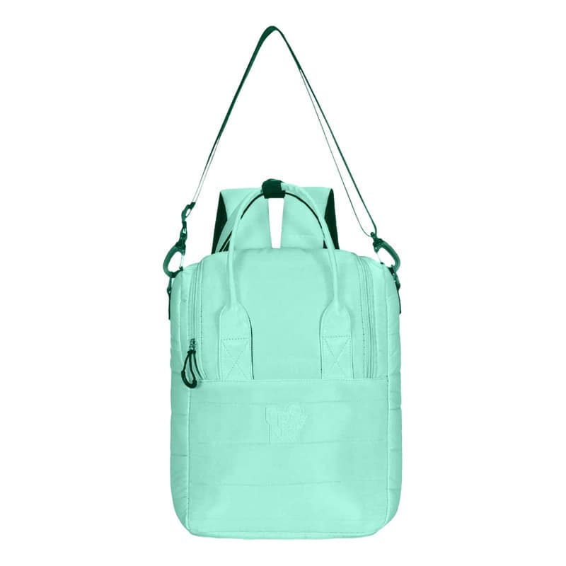 Bolso Matero Mochila Acolchada Trendy 3 Compartimentos Poliéster — Azul 16330
